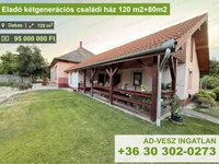 Eladó családi ház, Dabason 91.9 M Ft, 4 szobás