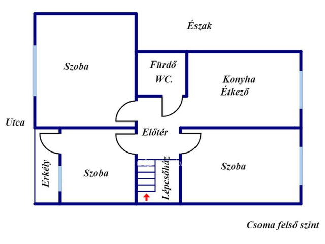 Eladó családi ház, Csomában 25.9 M Ft, 4+1 szobás