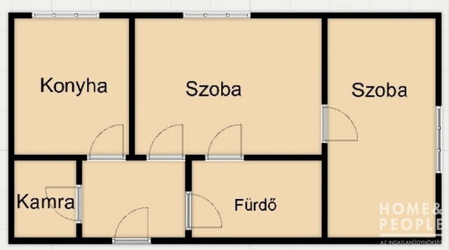 Eladó téglalakás, Hódmezővásárhelyen 34 M Ft, 2 szobás