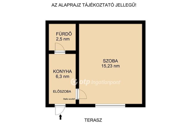 Eladó téglalakás, Budapesten, X. kerületben 34.9 M Ft, 1 szobás
