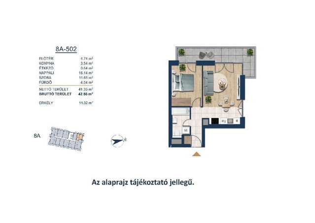 Eladó téglalakás, Budapesten, III. kerületben 91.3 M Ft