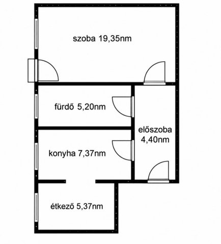 Eladó téglalakás, Bátonyterenyén 13.9 M Ft, 1 szobás