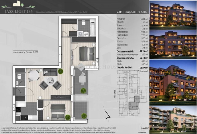 Eladó téglalakás, Budapesten, XIII. kerületben 118.593 M Ft