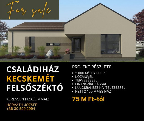 Eladó családi ház, Kecskeméten 75 M Ft, 3 szobás