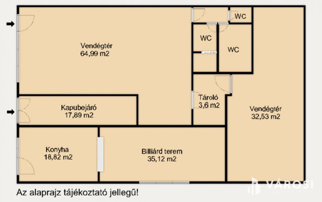 Eladó üzlethelyiség, Hódmezővásárhelyen 49.9 M Ft, 3 szobás