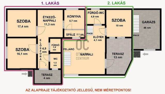 Eladó családi ház, Kistarcsán 80 M Ft, 5 szobás