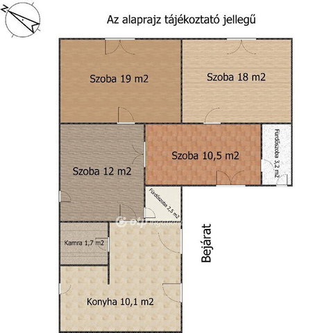 Eladó családi ház, Akasztón 18.6 M Ft, 3+1 szobás