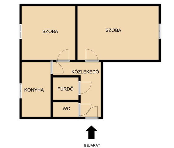 Eladó panellakás, Győrött 47 M Ft, 2 szobás