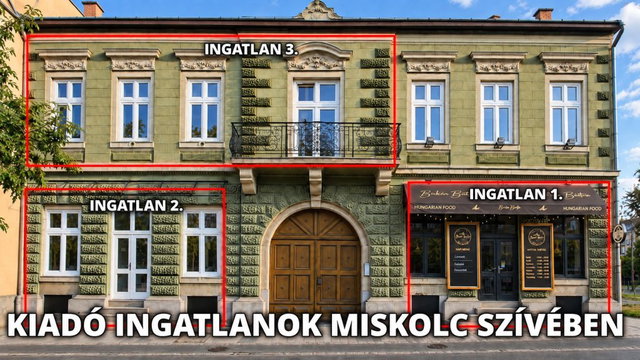 Kiadó üzlethelyiség, Miskolcon 1890 E Ft / hó