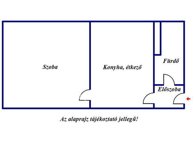Eladó téglalakás, Szegeden 43.9 M Ft, 1 szobás