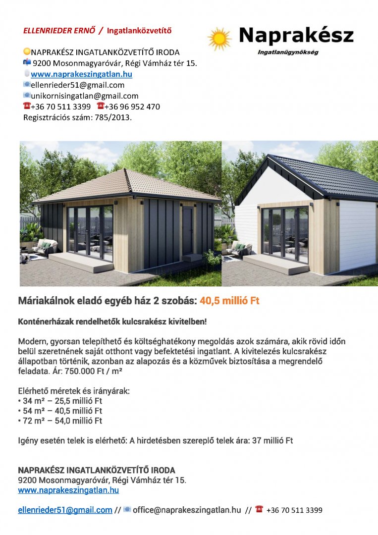2 bed · 54m² · 40.500.000 ft