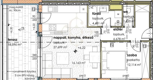 Eladó téglalakás, Balatonlelleén 74.4 M Ft, 2 szobás