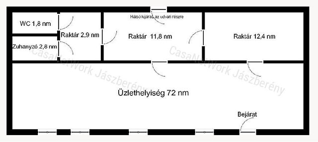 Eladó üzlethelyiség, Jászalsószentgyörgyon 15.9 M Ft