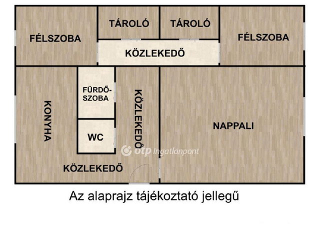 Eladó panellakás, Nyíregyházán 49.99 M Ft, 1+2 szobás