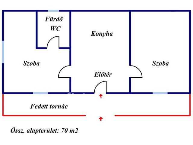 Eladó családi ház, Sárazsadányon 15.9 M Ft, 2 szobás