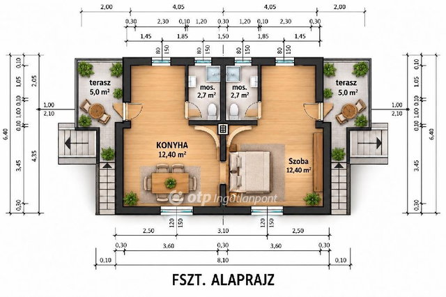 Eladó nyaraló, Kunszentmiklóson 38.9 M Ft, 2 szobás