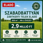 Eladó telek, Szabadbattyánban 2.9 M Ft / költözzbe.hu
