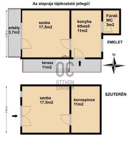 Eladó családi ház, Nagykanizsán 35 M Ft, 2 szobás