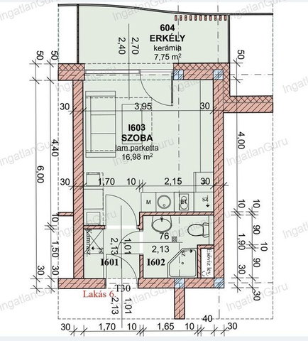 Eladó téglalakás, Ballószögön 45 M Ft, 1 szobás