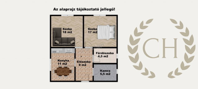 Eladó családi ház, Sándorfalván 44.9 M Ft, 2 szobás