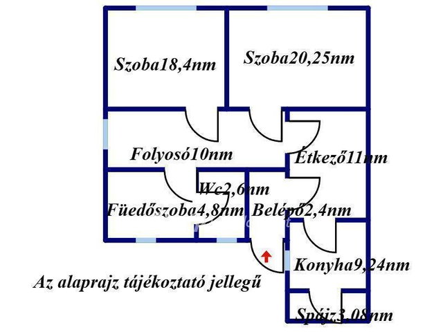 Eladó családi ház, Hajdúszováton 34 M Ft, 2 szobás