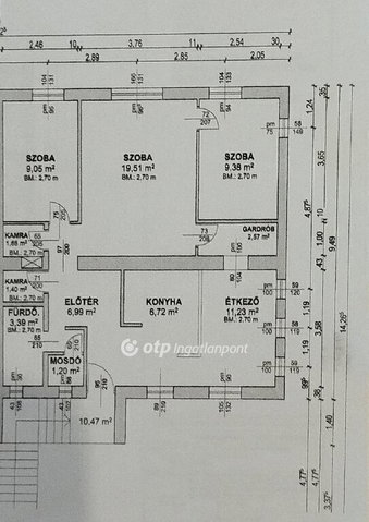 Eladó téglalakás, Tápiószecsőn 63 M Ft, 1+2 szobás