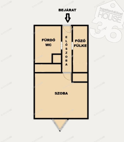 Eladó téglalakás, Szekszárdon 22.99 M Ft, 1 szobás