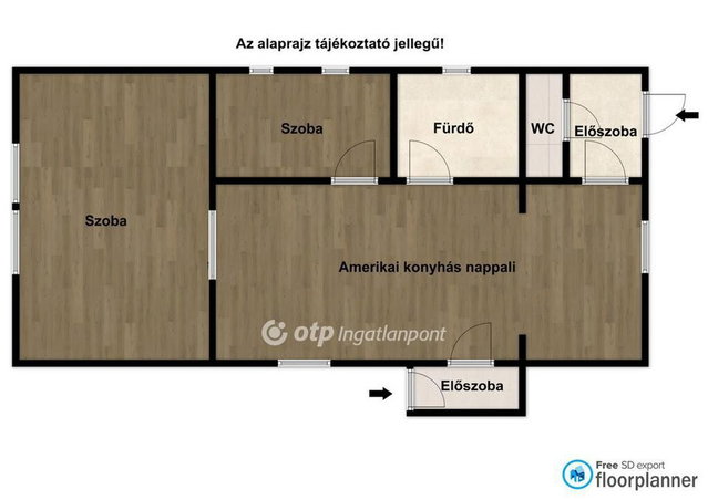 Eladó családi ház, Balmazújvárosban 79.9 M Ft, 2 szobás