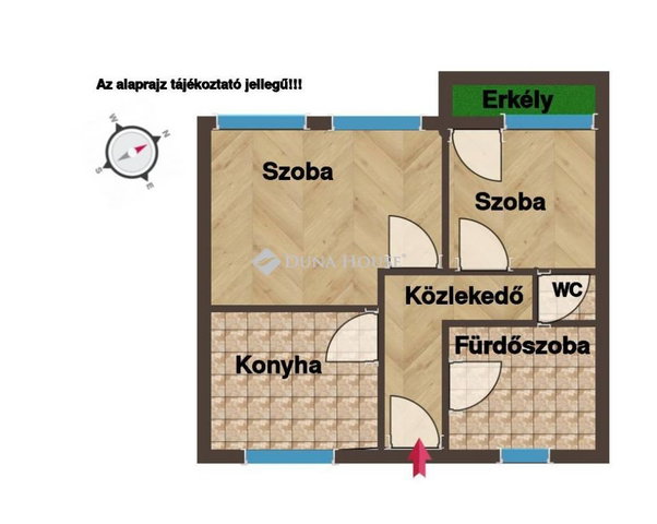 Eladó téglalakás, Hatvanban 52.9 M Ft, 2 szobás
