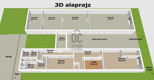 Eladó ipari ingatlan, Mátraderecskén 19.89 M Ft