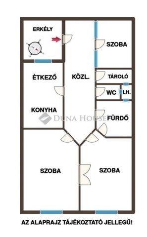 Eladó téglalakás, Budapesten, X. kerületben 95.9 M Ft, 3 szobás