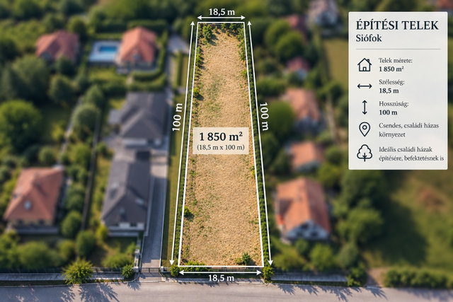 Eladó telek, Siófokon 59.9 M Ft / költözzbe.hu
