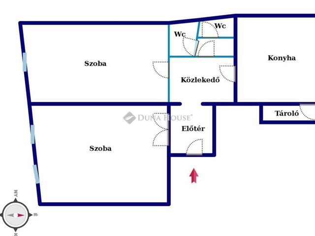 Kiadó iroda, Pécsett, Király utcában 220 E Ft / hó