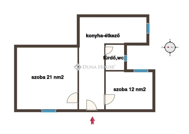 Eladó téglalakás, Budapesten, VIII. kerületben 59.5 M Ft