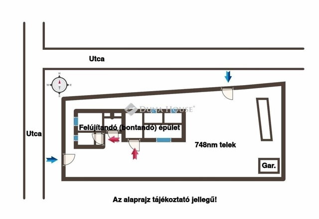 Eladó családi ház, Nagytarcsán 49.9 M Ft, 3 szobás