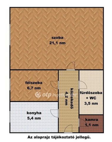 Eladó panellakás, Szolnokon 35.9 M Ft, 1+1 szobás