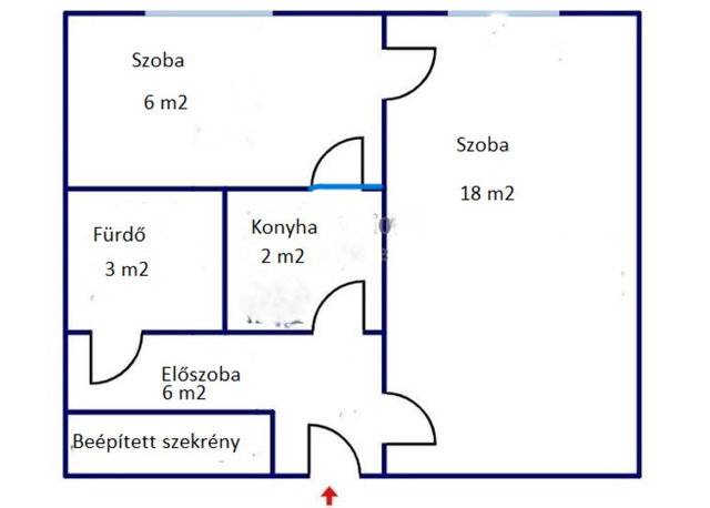 Eladó panellakás, Miskolcon 26.3 M Ft, 1+1 szobás