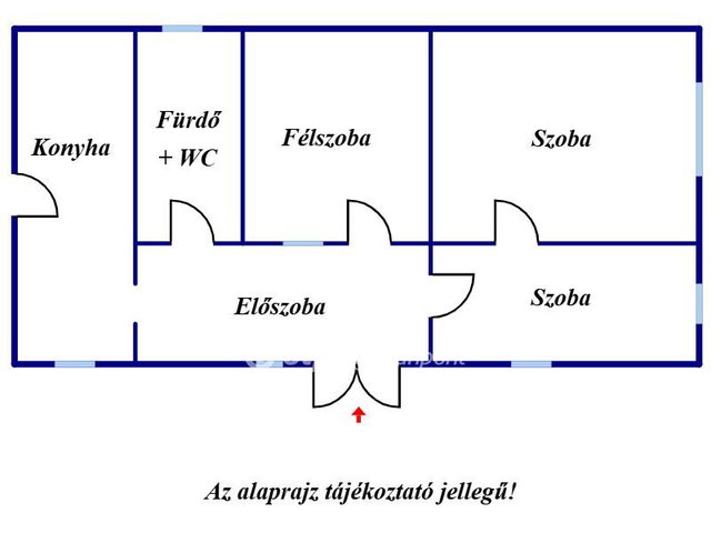 Eladó családi ház, Kunszentmártonban 22 M Ft, 2+1 szobás