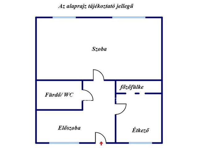 Eladó téglalakás, Szegeden 55 M Ft, 1 szobás