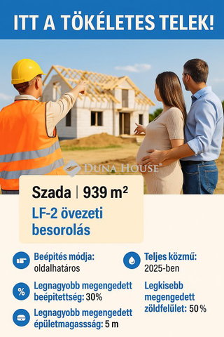 Eladó telek, Szadán 44 M Ft / költözzbe.hu