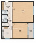 Eladó téglalakás, XIV. kerületben 57 M Ft, 2 szobás