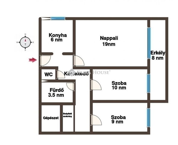 Eladó téglalakás, Budapesten, XX. kerületben 74.9 M Ft, 3 szobás