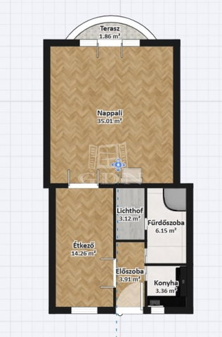 Eladó téglalakás, Budapesten, VI. kerületben 99.9 M Ft, 2 szobás