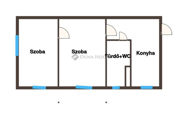 Eladó téglalakás, Komlón 24.9 M Ft, 3 szobás