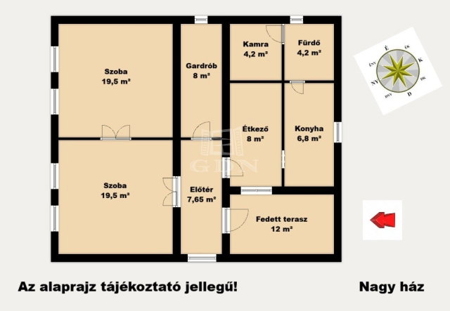 Eladó családi ház, Üllőn 89.9 M Ft, 4 szobás
