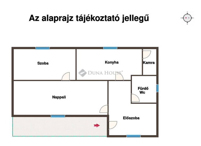 Eladó téglalakás, Iregszemcsén 5.5 M Ft, 2 szobás