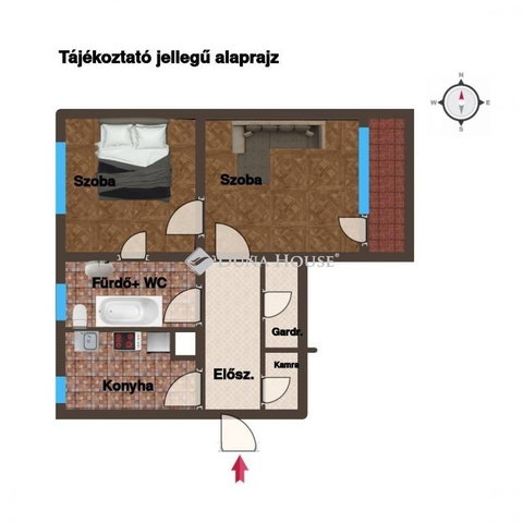 Eladó téglalakás, Kalocsán 22.5 M Ft, 2 szobás