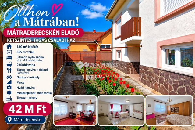 Eladó családi ház, Mátraderecskén, Kossuth Lajos úton 42 M Ft