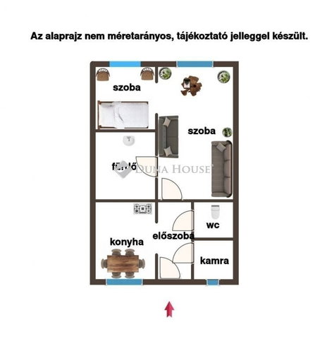 Eladó téglalakás, Tiszaújvárosban 19.5 M Ft, 2 szobás