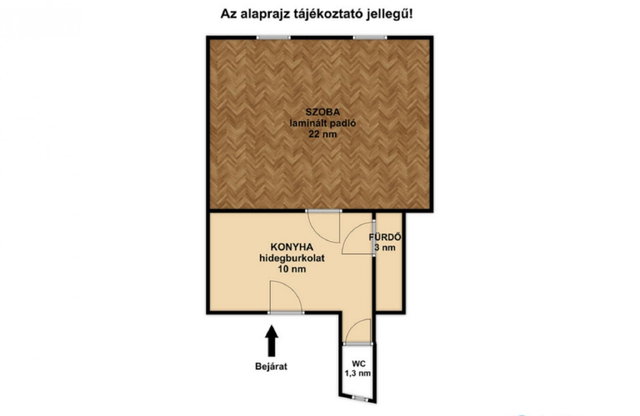 Eladó téglalakás, Szegeden 33.9 M Ft, 1 szobás